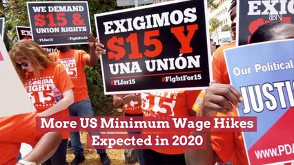 State  Minimum Wage Hikes Expected in 2020