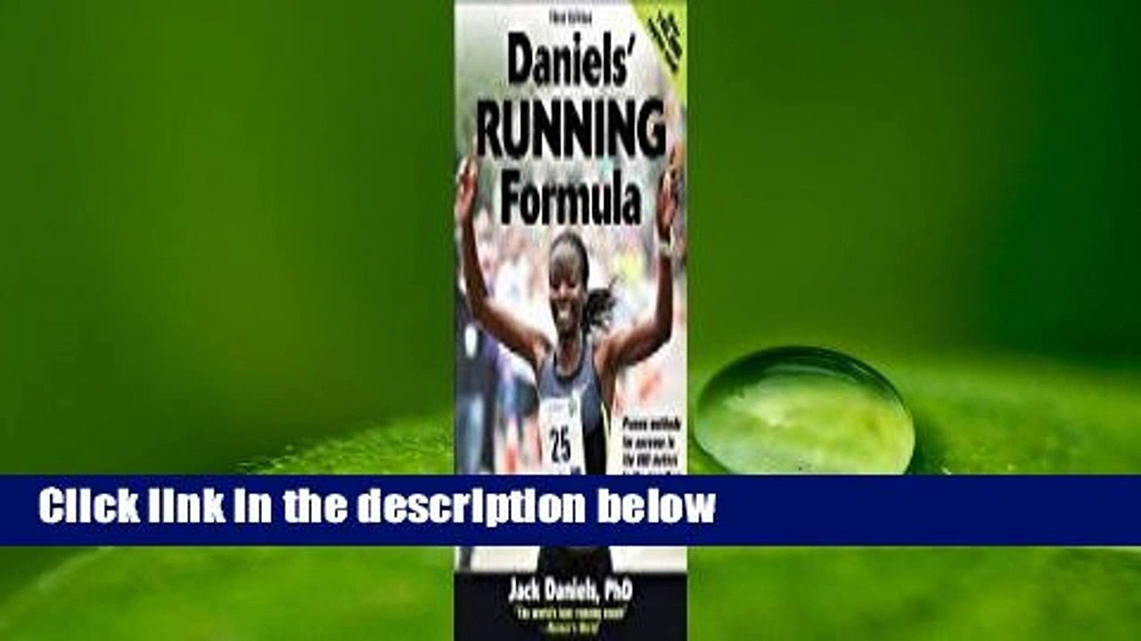 About For Books  Daniel's Running Formula Complete
