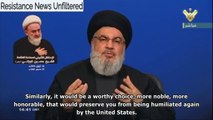 Nasrallah about the war in Yemen: Saudi Arabia & UAE will be annihilated
