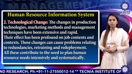 MBA || Ms. JYOTSNA || Human Resource Information System || TIAS || TECNIA TV