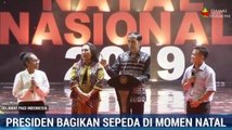 Kuis Sepeda Jokowi di Perayaan Natal Nasional 2019