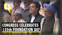 On Congress' Foundation Day, Leaders Read Constitution Preamble