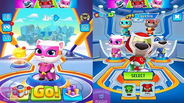 RUN- RUN- RUN- TALKING TOM HERO DASH NEW TALKING ANGELA VS TALKING BEN