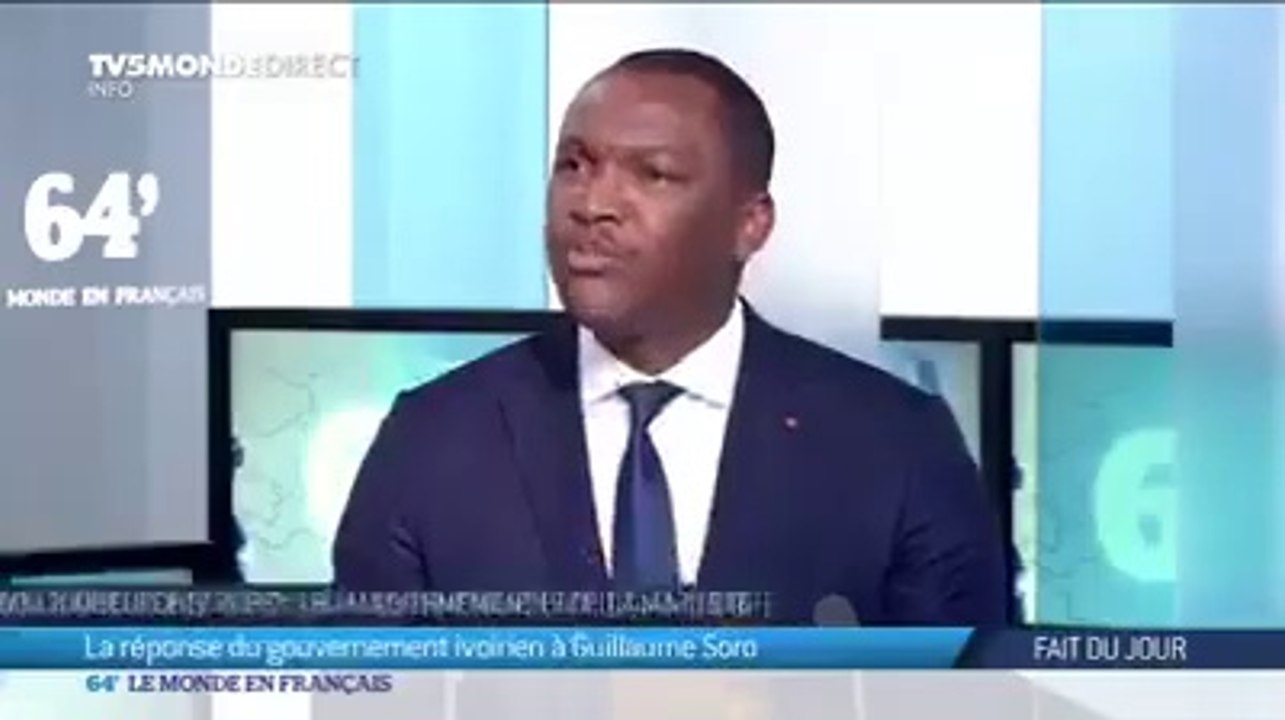 Côte d'Ivoire : "Guillaume Soro, c'est la stratégie de l'enfumage" selon Mamadou Touré, porte-parole du gouvernement