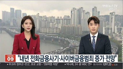 "내년 전화 금융사기·사이버 금융범죄 증가 전망"