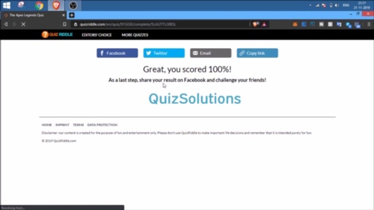Quizriddle The Apex Legends Quiz Answers 10 Questions Score 100% Video QuizSolutions