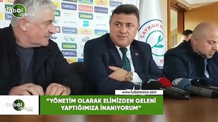 Hasan Kartal: "Yönetim olarak elimizden geleni yaptığımıza inanıyorum"