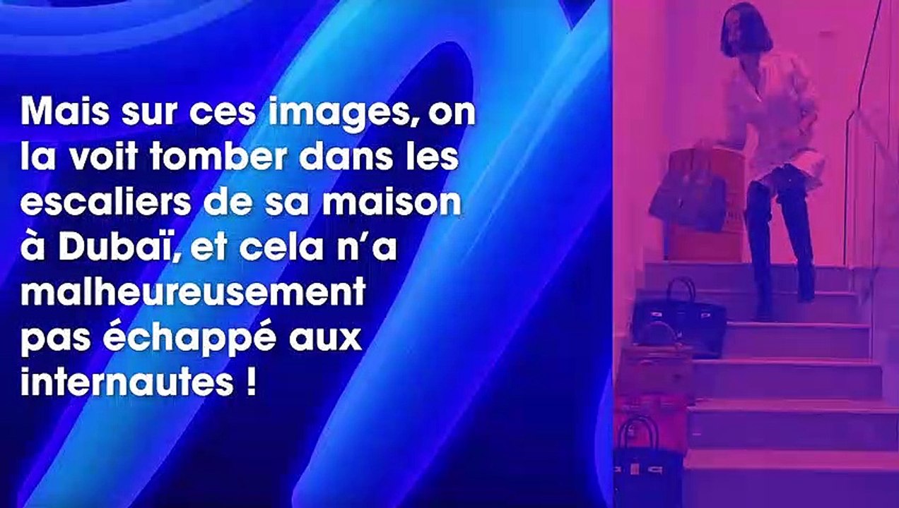 Nabilla Vergara chute dans les escaliers avec Camille Lellouche