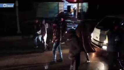 Daraa demonstrators condemn bombardment on Idlib