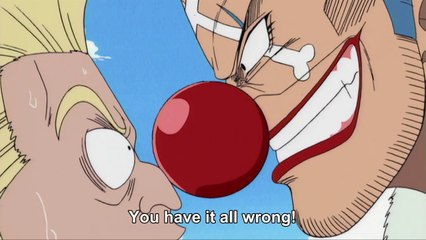 one piece luffy and buggy the clown