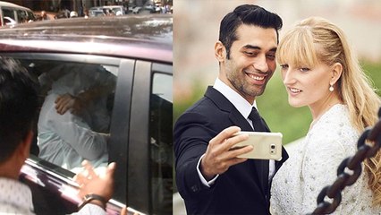 Exclusive: Kushal Punjabi's wife Audrey Dolhen at his funeral | Boldsky