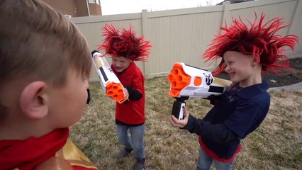 Kids Fun TV Superhero Compilation Video- Shazam, The Flash VS Superman! Superhero Race In Real Life!