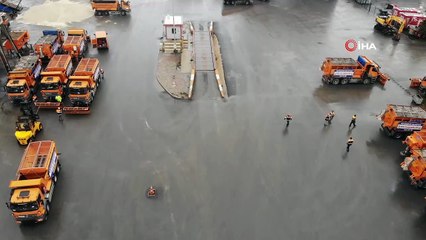 İstanbul’da kar yağışı için tuz deposunda hazırlıklar başladı