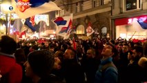 Manifestação em Belgrado contra detenção de deputados no Montenegro