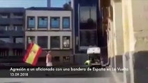 Salvaje agresión a un aficionado con una bandera de España en el País Vasco