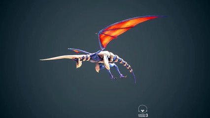 Panzer Dragoon: Remake - Modelado del dragón