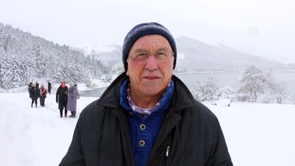 Abant ve Gölcük'te kar güzelliği - BOLU