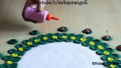 नये साल के स्वागत के लिए बनाये सुंदर रंगोली | Colorful And Beautiful New Year Rangoli Design 2020 |