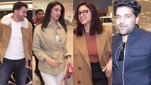 Varun Dhawan, Natasha Dalal & other celebs leave for new year celebration; Watch video | FilmiBeat