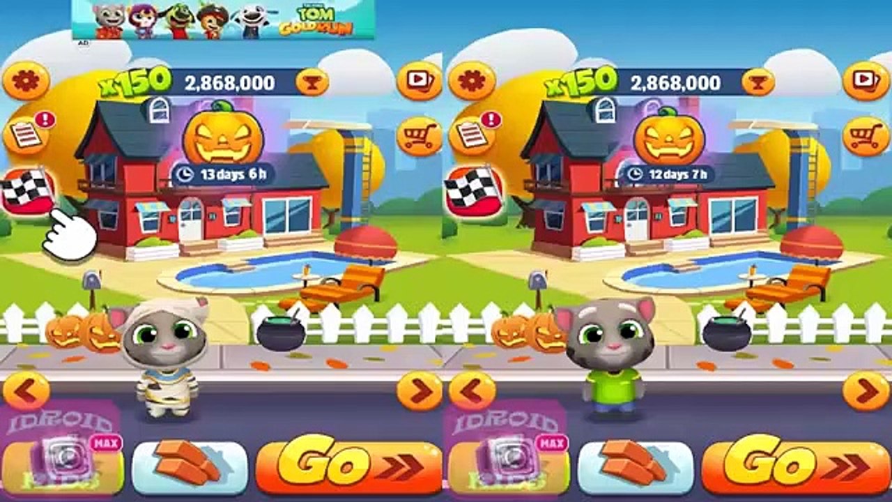 RUN- RUN- RUN- TALKING TOM GOLD RUN NEW HALLOWEEN 2019 MUMMY TOM VS TALKING TOM