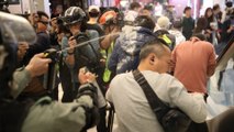 Hong Kong protests: pepper spray fired during 'shopping’ rally near border with mainland China