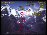 Pointe Blanche  à ski 3418 m . Alpes valaisannes