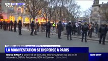 Réforme des retraites: la manifestation se disperse à Paris