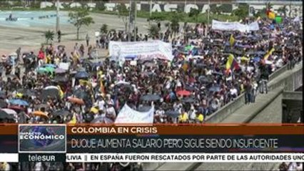 Colombia: gobierno anuncia aumento salarial pero movilizaciones siguen