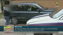 Se registran hechos irregulares en la embajada de México en Bolivia