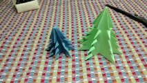 3D paper christmas tree ! how to make a 3d paper tree / origami/ the art company !