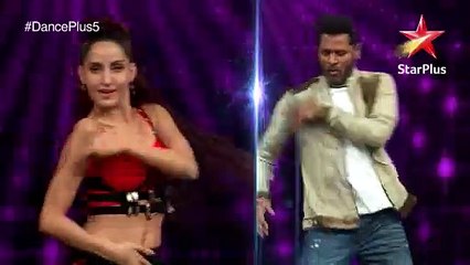 Nora fateh in dance plus with prabhu deva