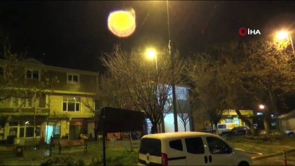 Silivri’de kar yağışı başladı