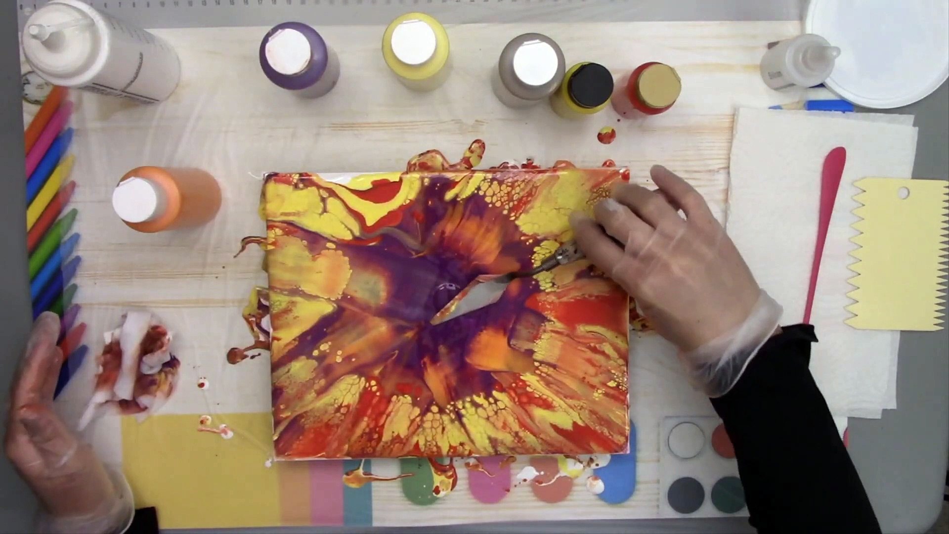 Chameleon Cells Explosion - Easy Abstract Painting