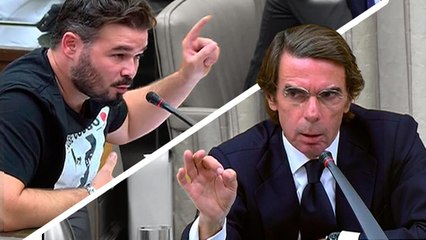 Aznar VS Rufián: Espectacular refriega en el Congreso