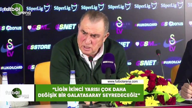 Fatih Terim: Ligin ikinci yarısı çok daha değişik bir Galatasaray seyredeceğiz