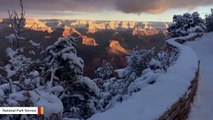 NPS Shares Stunning Video Of Snow-Covered Grand Canyon