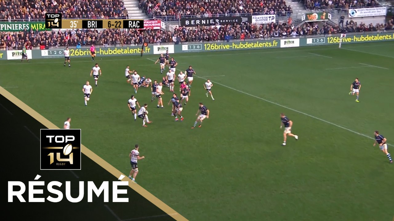 TOP 14 - Résumé Brive-Racing 92: 20-44 - J12 - Saison 2019/2020