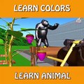 Learn Colors Wild Animals Growing Fruit Trees with Farm Animals Cartoon for Children