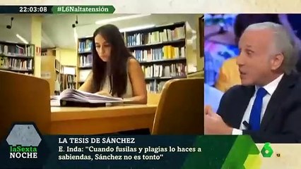 Cintora mezcla los casos Casado y Sánchez e Inda le frena: "No trates a la gente por gilipollas"