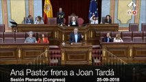 Formidable reprimenda de Ana Pastor a Joan Tardá por provocar en el Congreso a todos los españoles