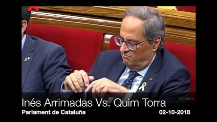 Lo mejor de la reapertura del Parlament: Arrimadas repartiendo cera al rabioso Torra, cabecilla de los CDR