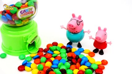 Download Video: Peppa Pig Learn Colors with Rainbow Kinetic Sand MandMs Chocolate Dispenser Surprise Toys for Kids