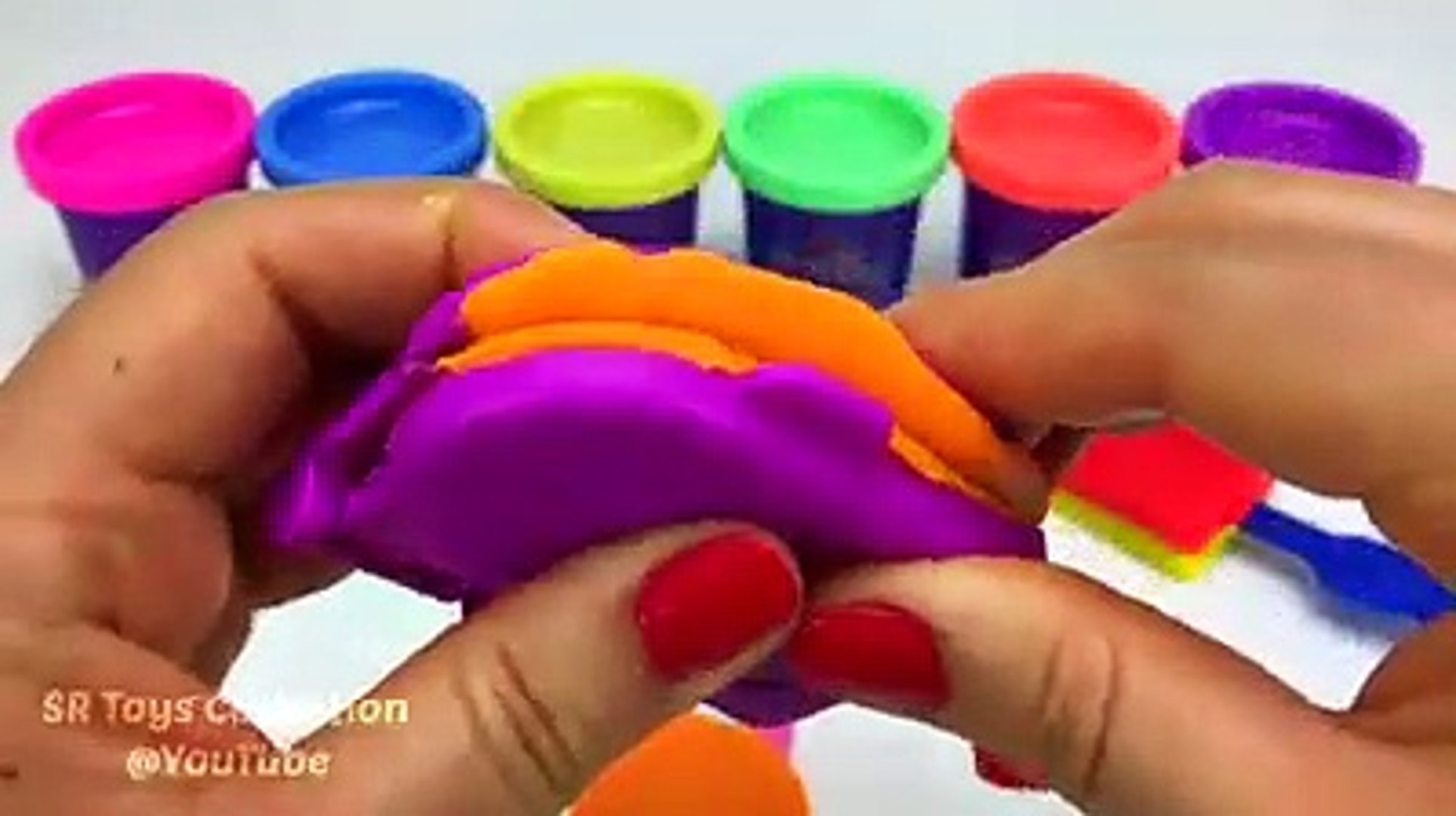 making 3 ice cream out of play doh