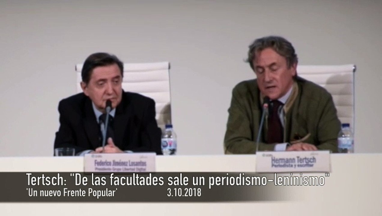 Hermann Tertsch: "De las facultades sale un periodismo-leninismo con profesores que homenajean a Stalin"