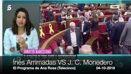 El descomunal palo de Arrimadas al bocazas Monedero