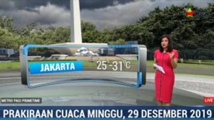 Prakiraan Cuaca, Minggu 29 Desember 2019