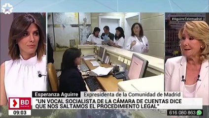 Esperanza Aguirre destroza en un plis a la podemizada Telemadrid: "No veo esta tele, la escaleta es anti-PP"