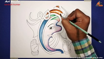 217 how to draw lord ganesha step by step  भगवान गणेश का चित्र बनाना सीखे
