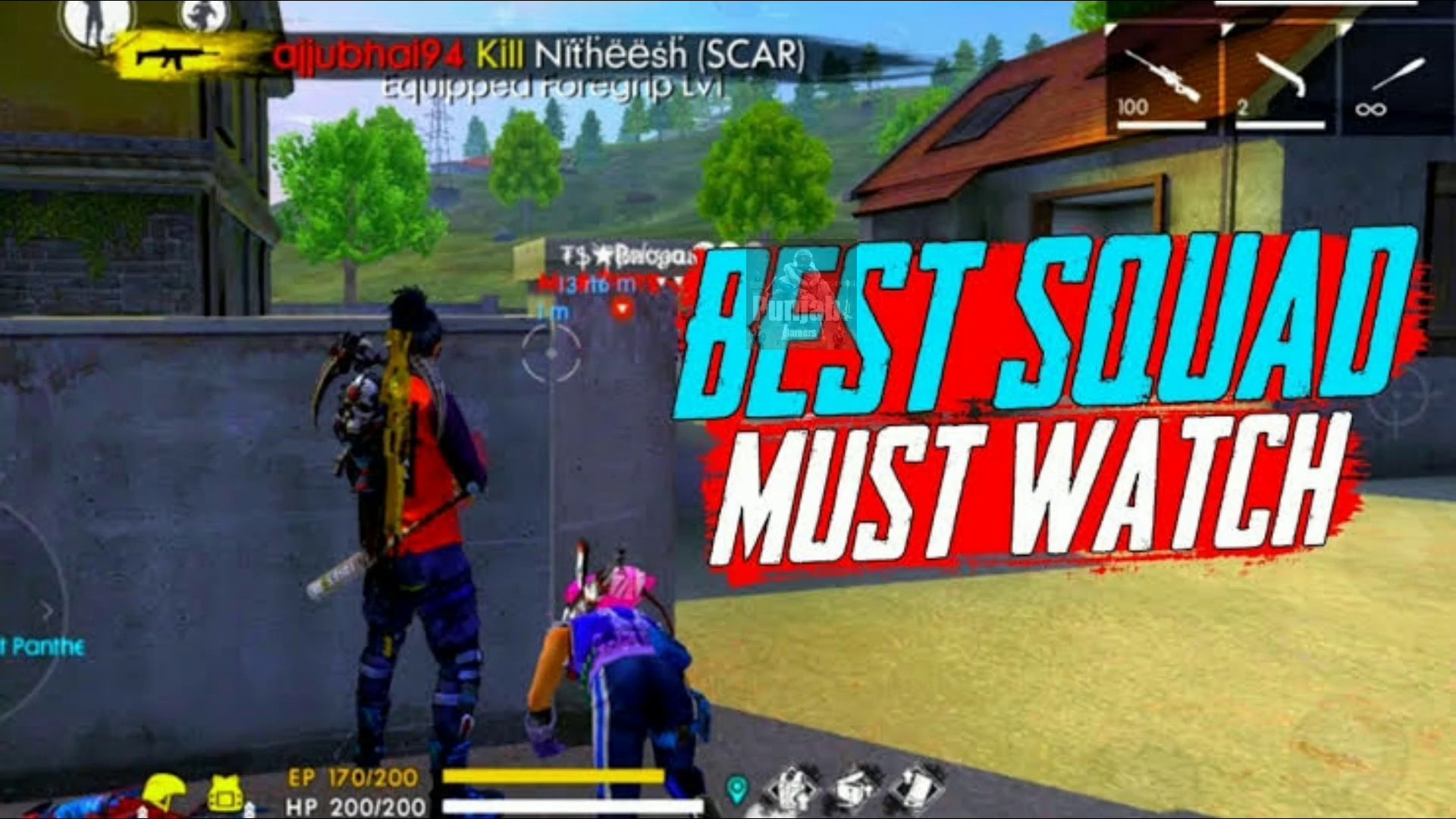 Free Fire Squad Match Must Kills Head Shots Garena Free Fire Punjabi Gamers Video Dailymotion