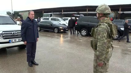 Bakan Akar ve TSK'nın komuta kademesi Hatay'da (1)